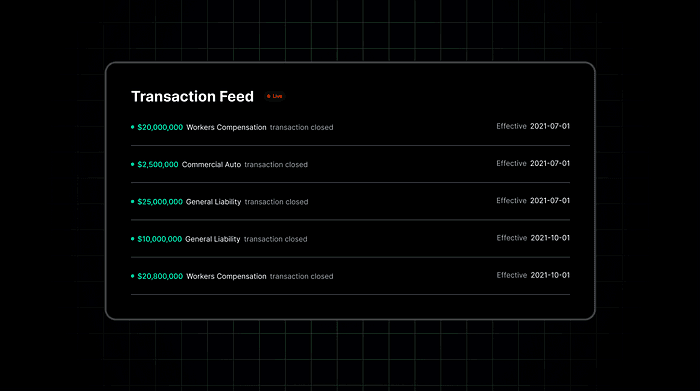 Transaction Feed