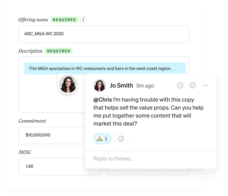 Collaborative Deal Structuring