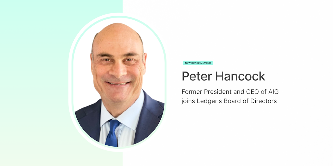 Peter Hancock joins Ledger’s board of directors
