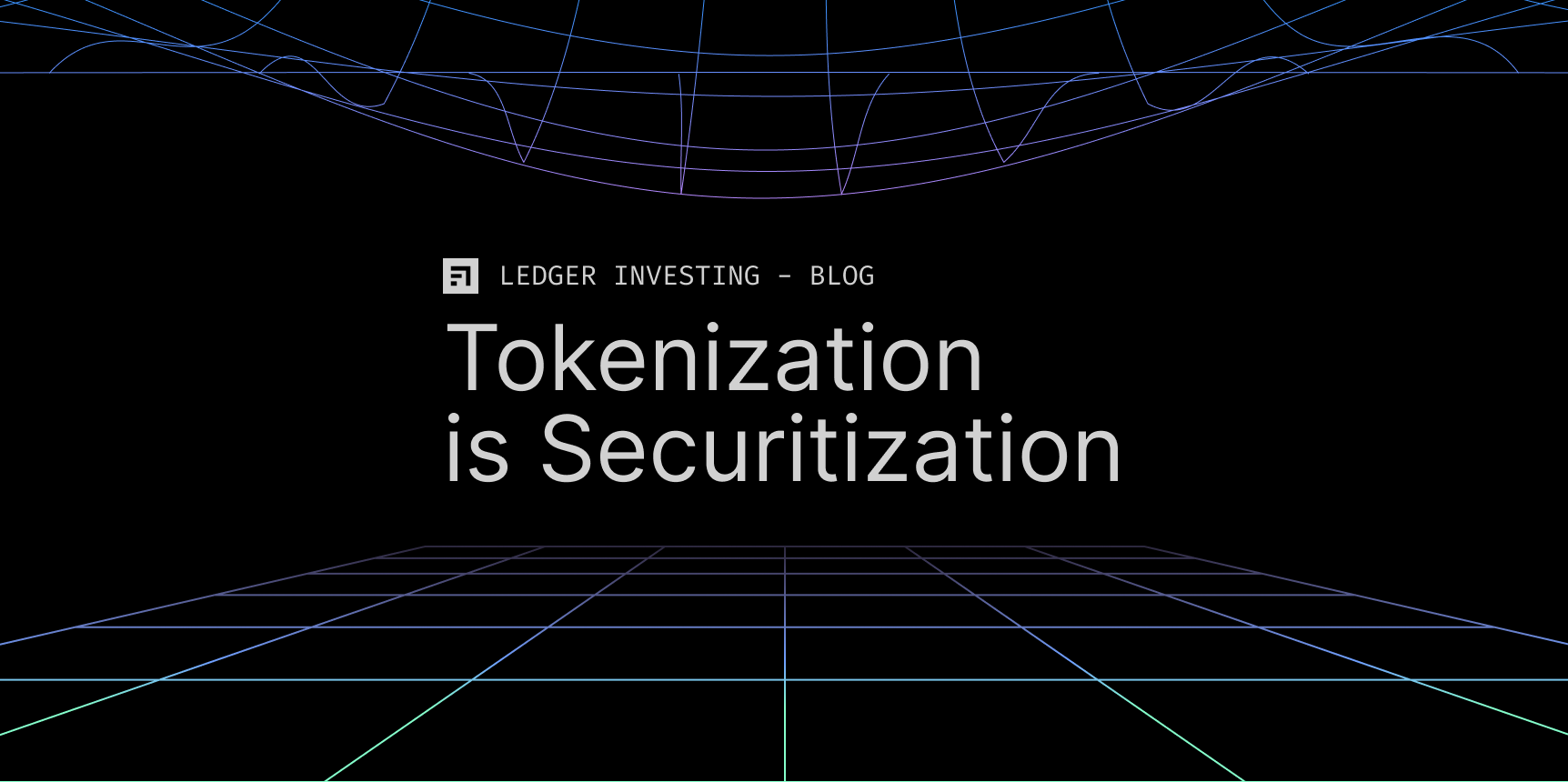 Tokenization is Securitization